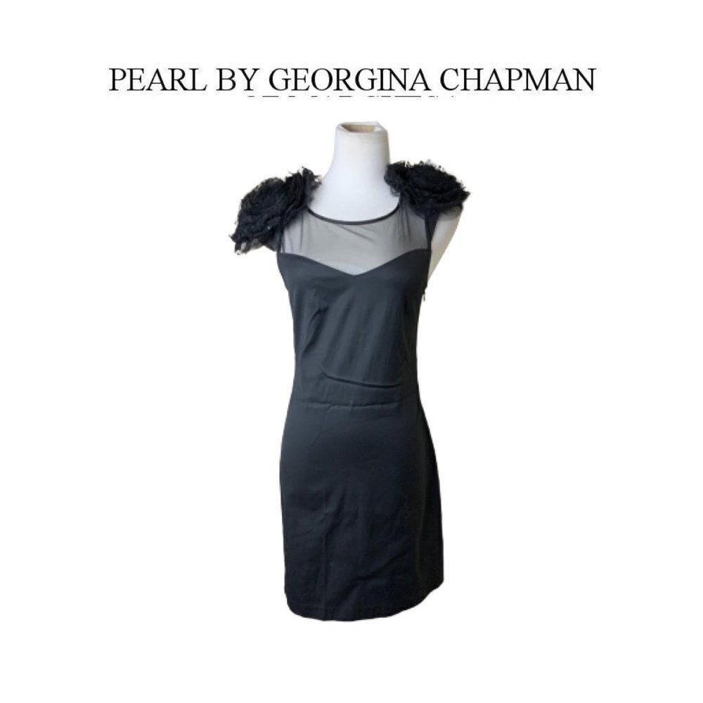 Pearl by Georgina Chapman Black Dress. Sz 4
